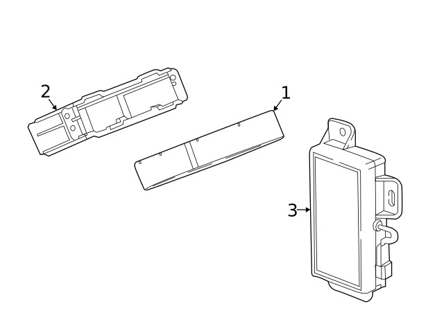 Genuine GM Control Module Bracket 42616262