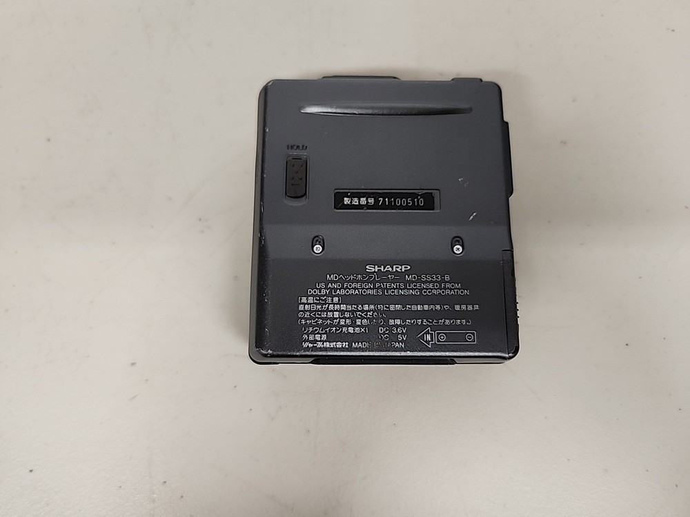 Vintage: Sharp Portable MD Player MD- Model: MD SS33 B - TESTED