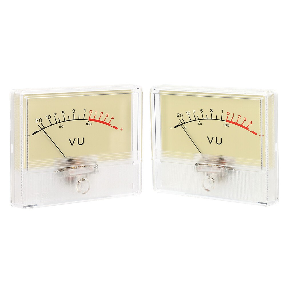 T‑90 High Accuracy DB Amplifier Level VU Meter Header With Light Bulb Audio