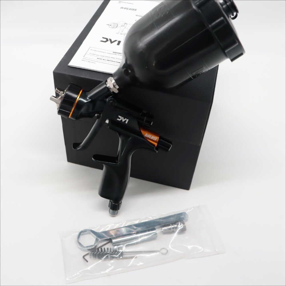 For Devilbiss DV1-B1+ 1.3mm 600ml Cup Car Basecoat Non Digital Gun Base Gun