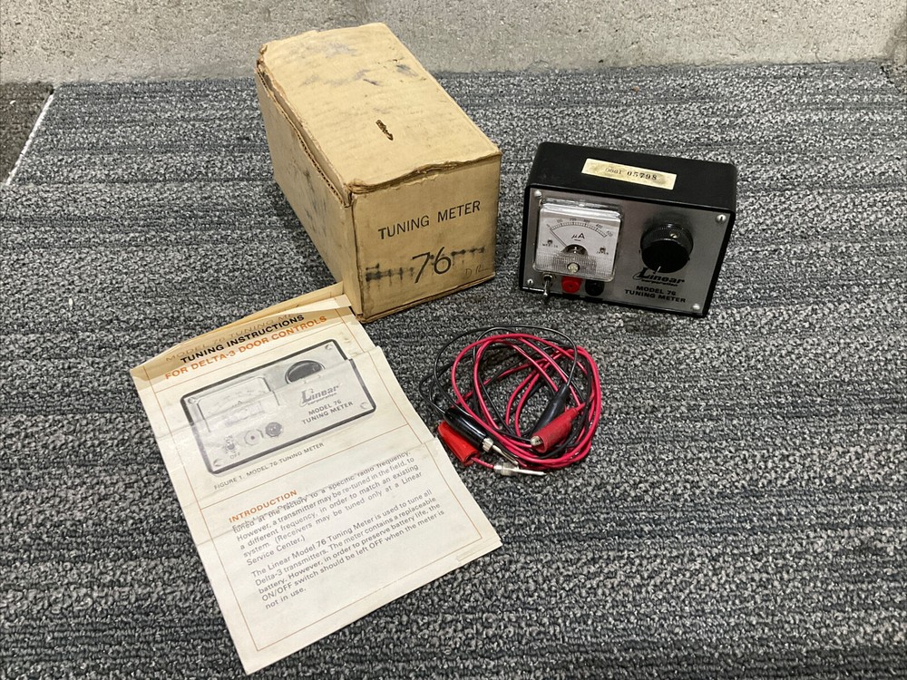 LINEAR CORPORATION 76 TUNING METER FOR DELTA 3 DOOR CONTROL TRANSMITTERS 222