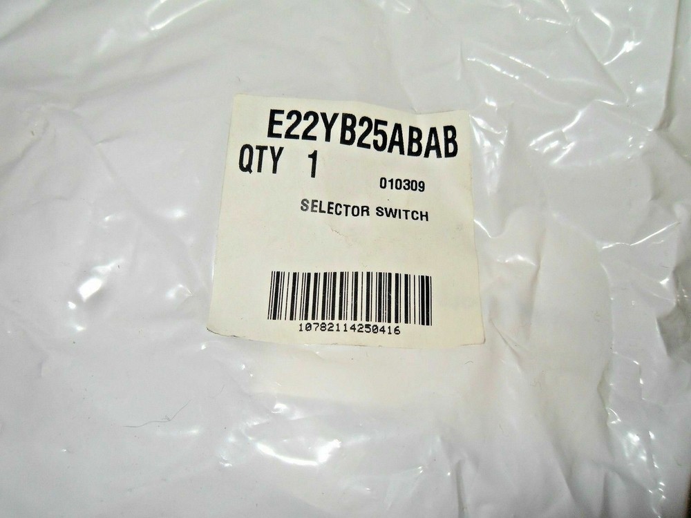1 E22YB25ABAB SELECTOR SWITCH