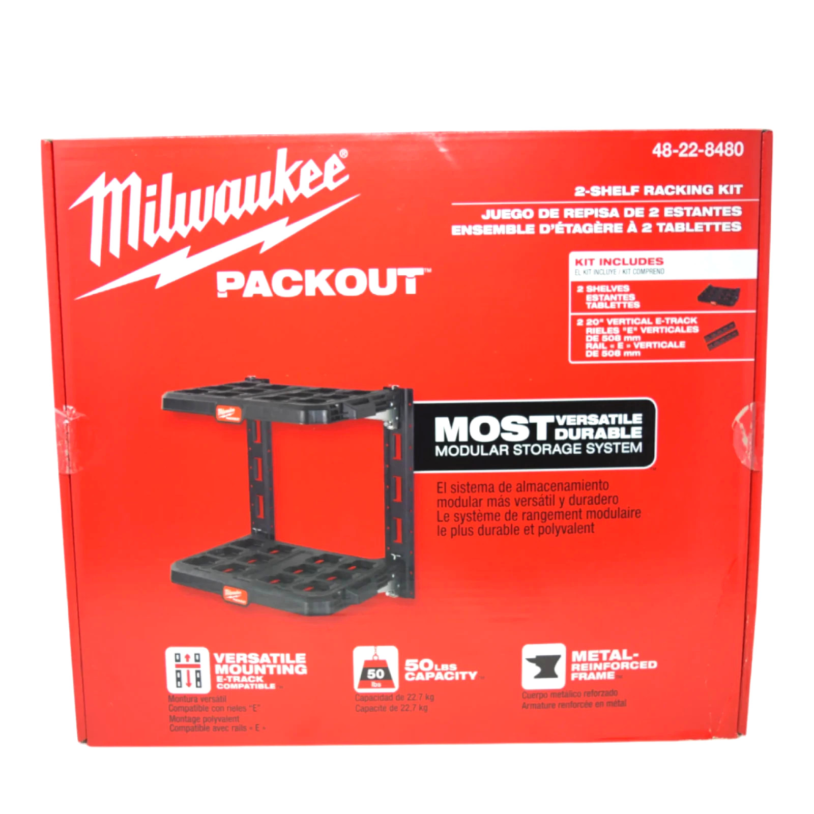 Milwaukee 48-22-8480 Packout 2-Shelf Racking Kit