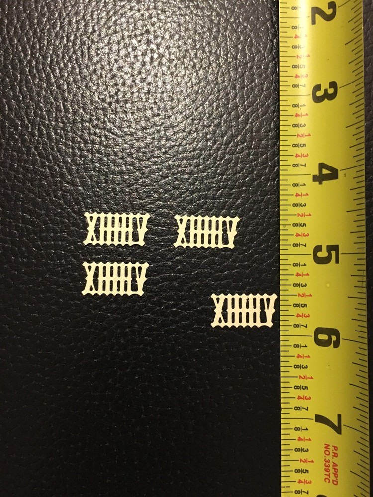 Cucko Clock Numeral Set Bone 7/16”.