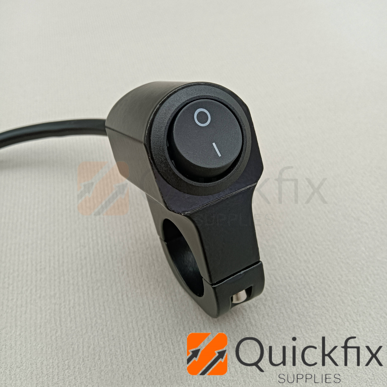 7/8"Headlight Fog Light Fit Motorcycle Handlebar  Lamp Mount ON-OFF Switch 12V