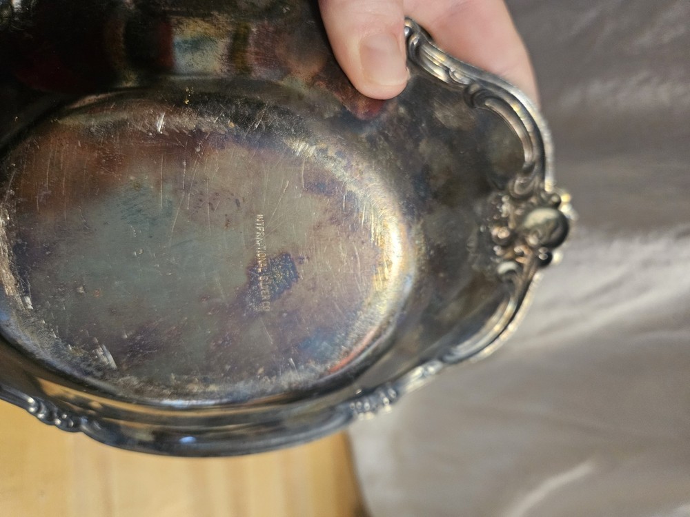Vintage Silverplate Pitcher And Tray