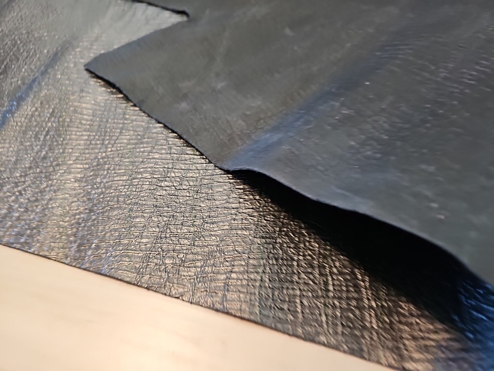 2-3oz METALLIC GRAPHITE S-SHOULDER LEATHER HIDE MEDIUM SOFT SHEET,PANEL 8-9+sqf