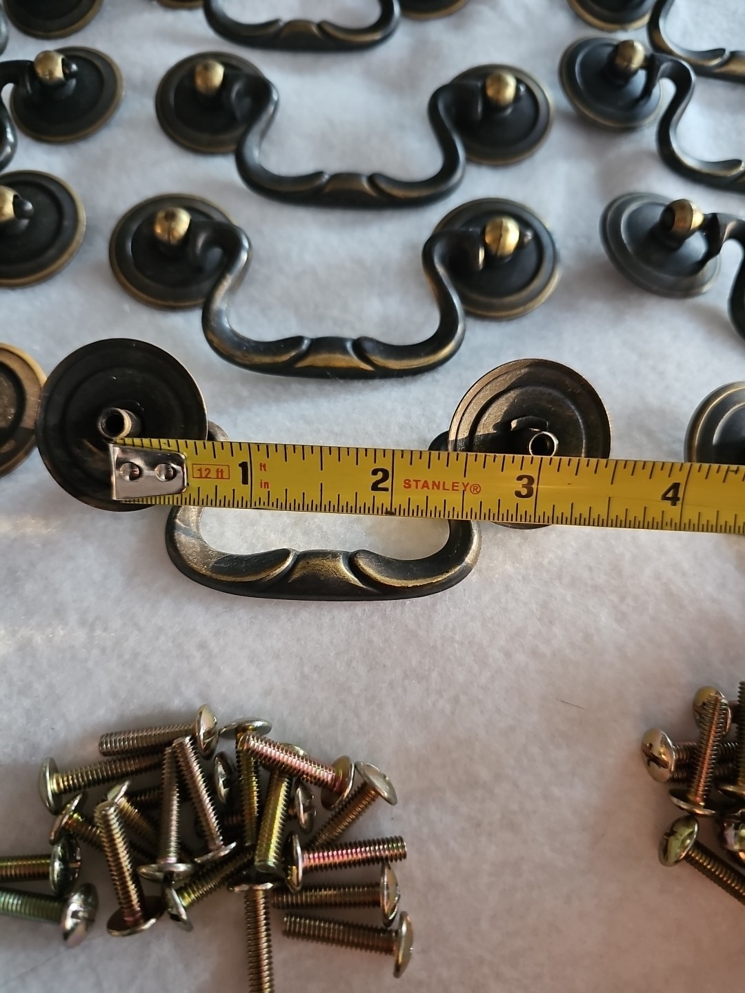 Lot of 41 KBC 4761 Bail Handle Drop Pulls 3" On Center Vintage MCM W/ Screws