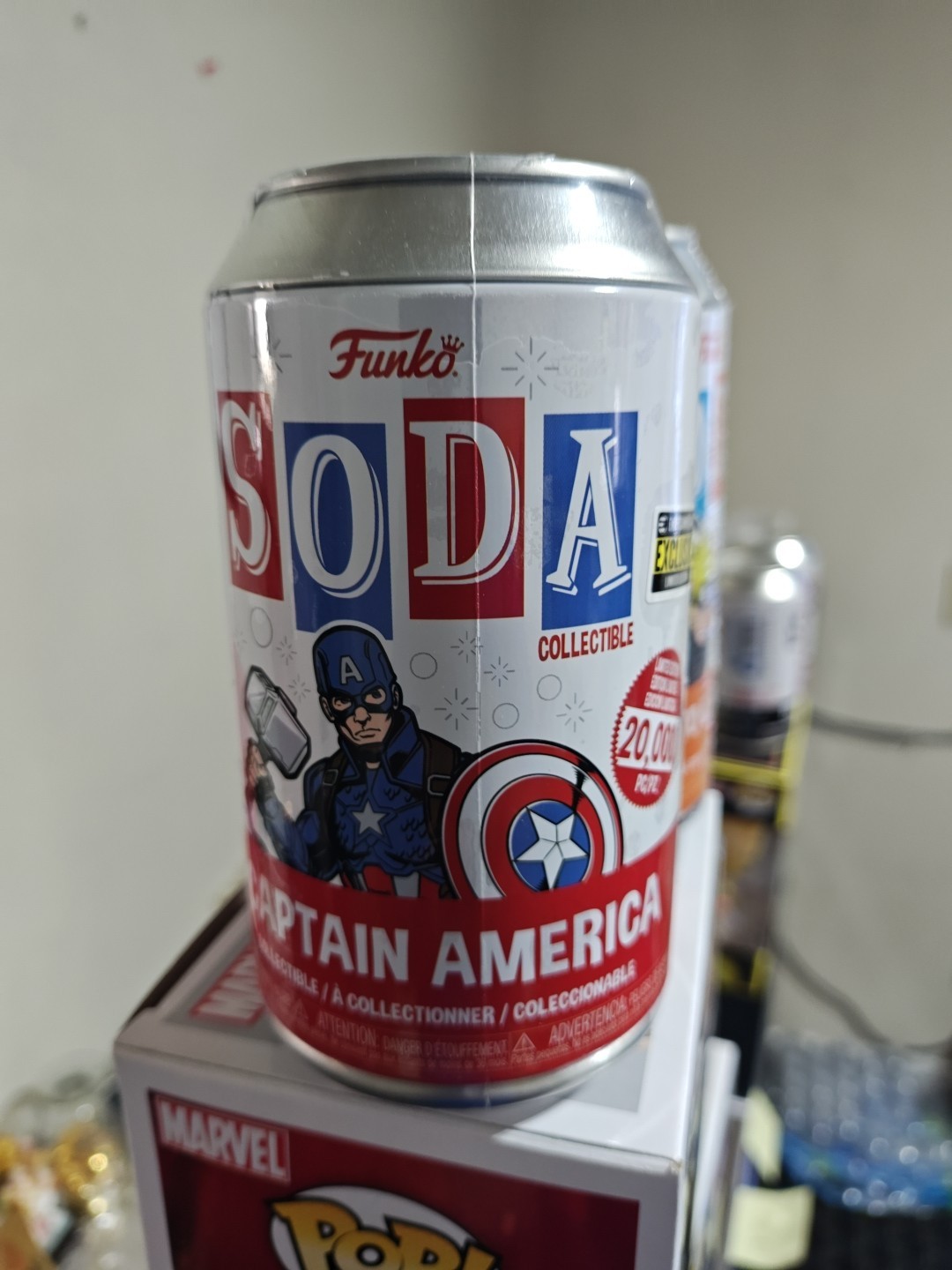 CAPTAIN AMERICA BRAVE NEW WORLD IMAX Collectible Keychain - AMC FREE FUNKO SODA!