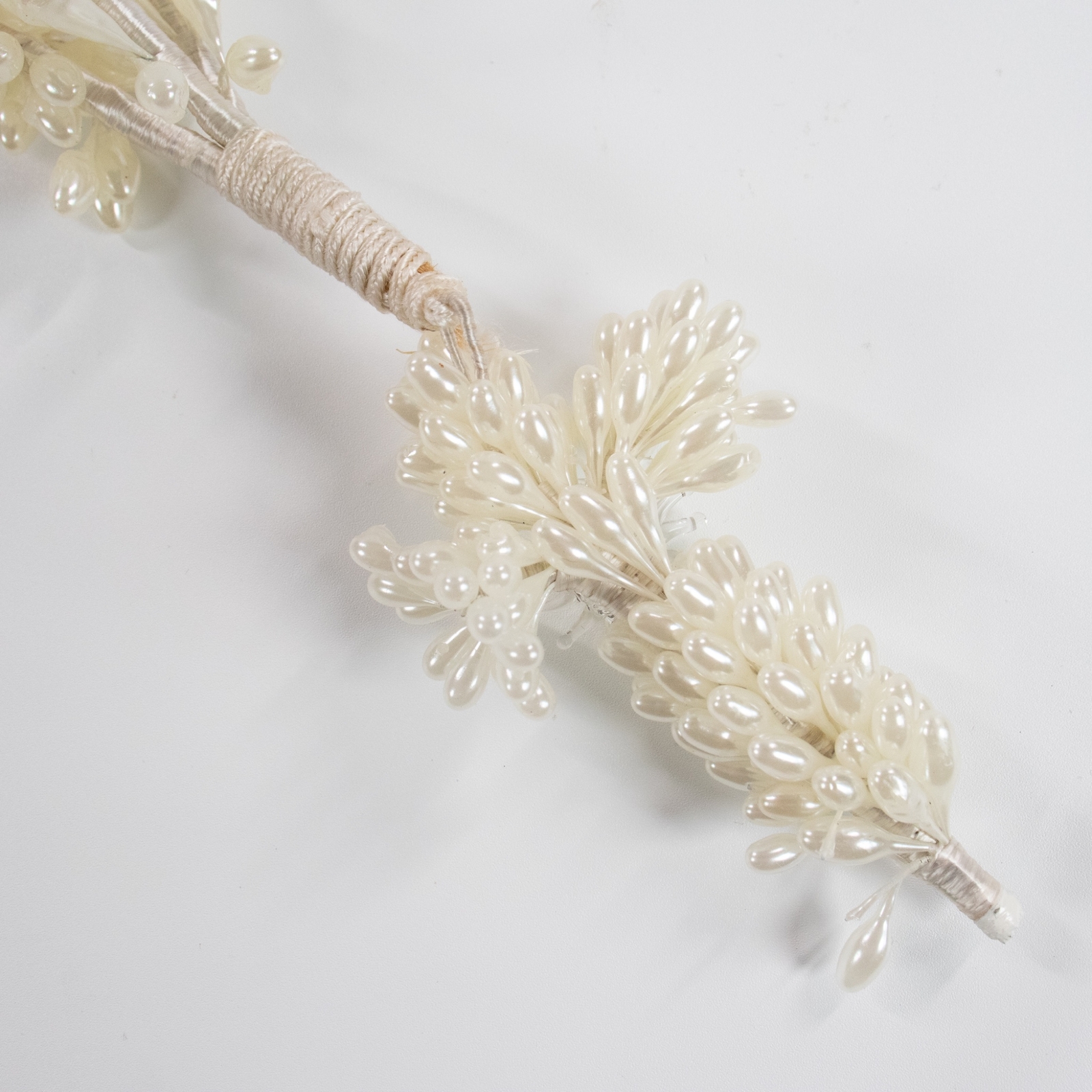 Vintage Antique Bridal Wax Flowers Blown Glass Flowers Wedding Yardage Trim