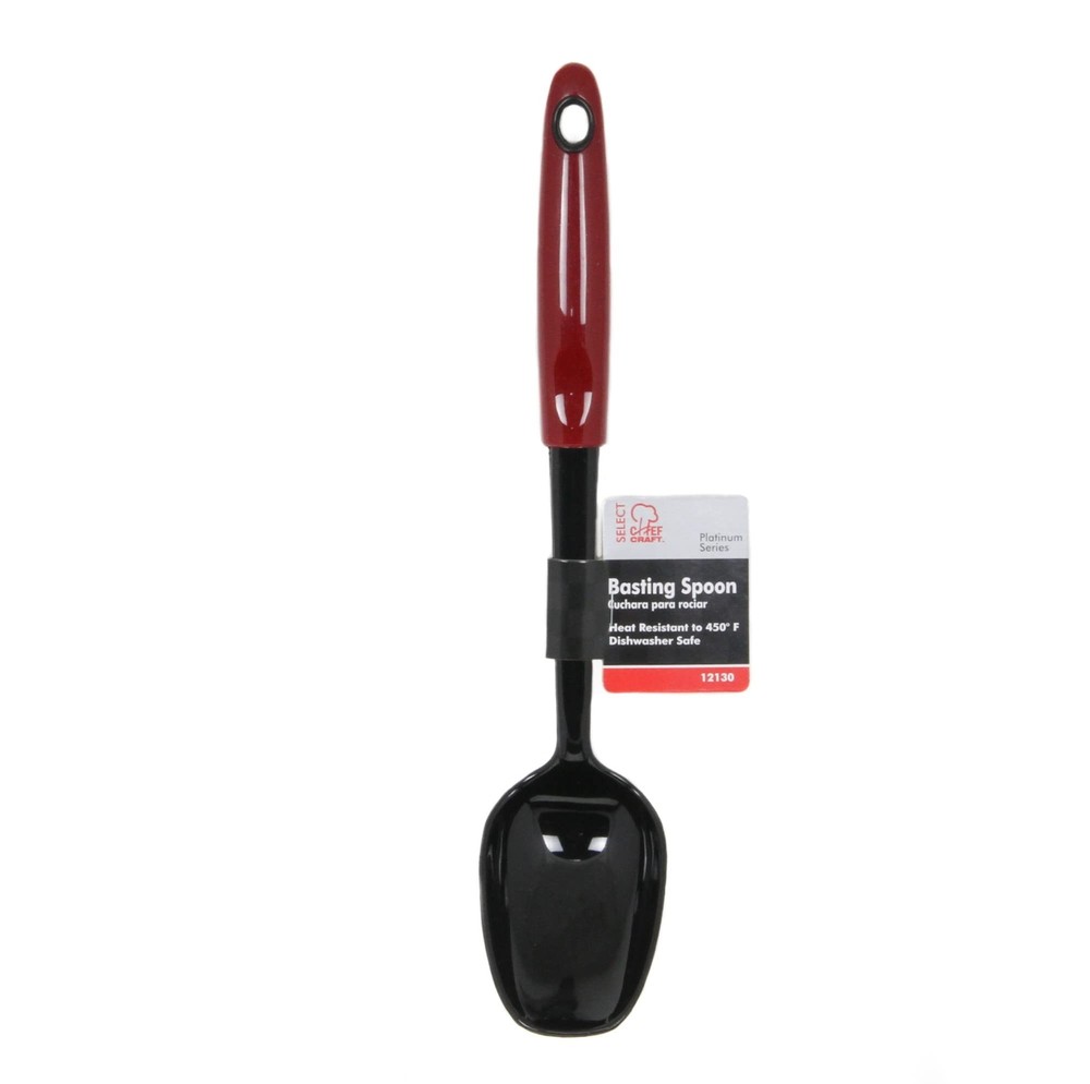 Chef Craft Select Nylon Basting Spoon, 12 inch, Red