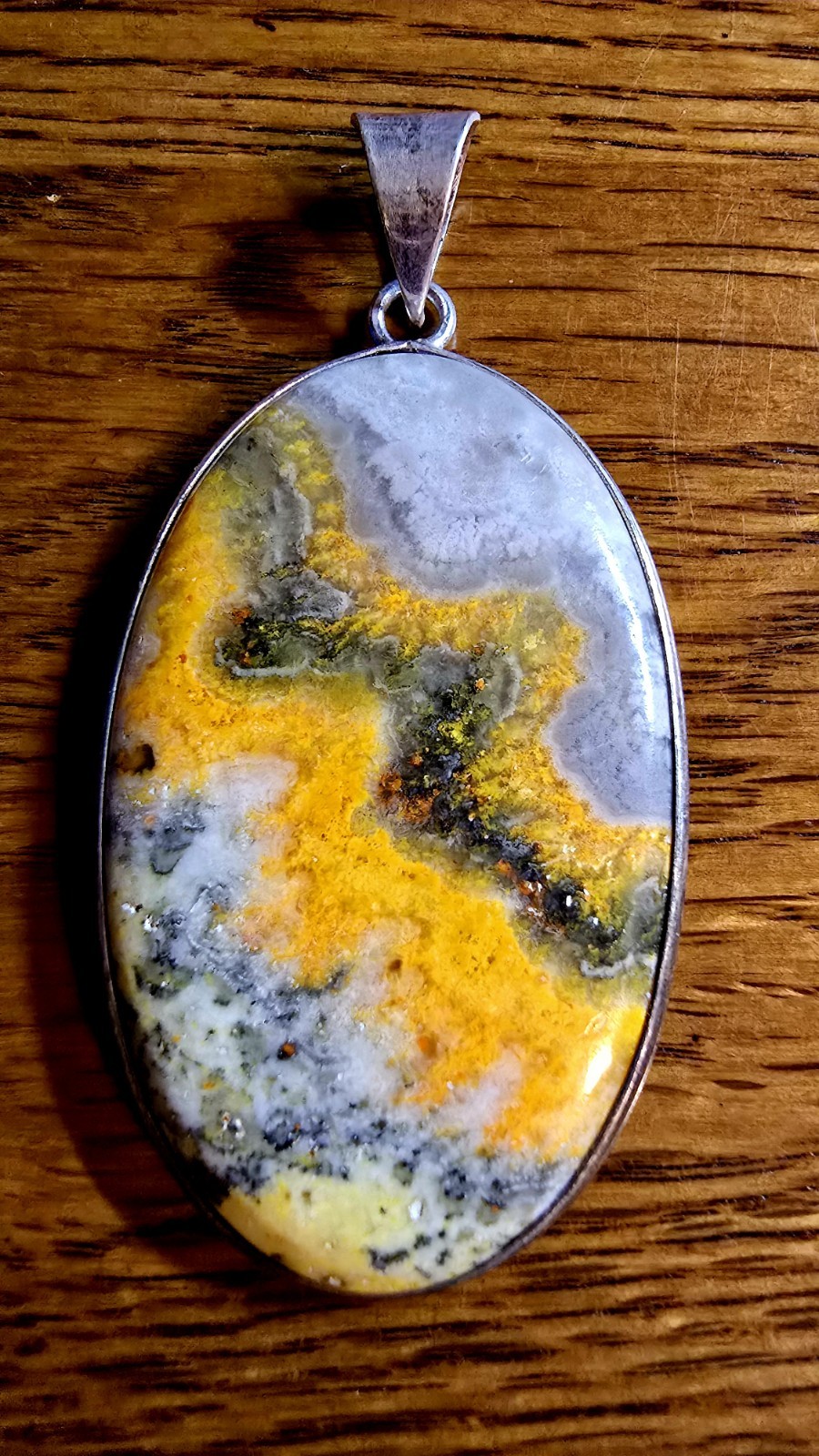 Bumble Bee Jasper Pendant