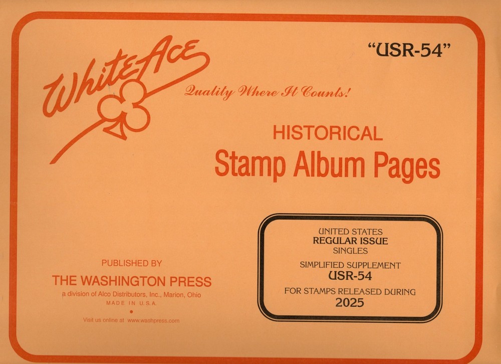 White Ace US Regular Issue Singles Simplified USR-54 2025