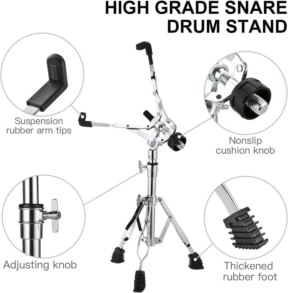 Adjustable Height Snare Stand with Memory Locks