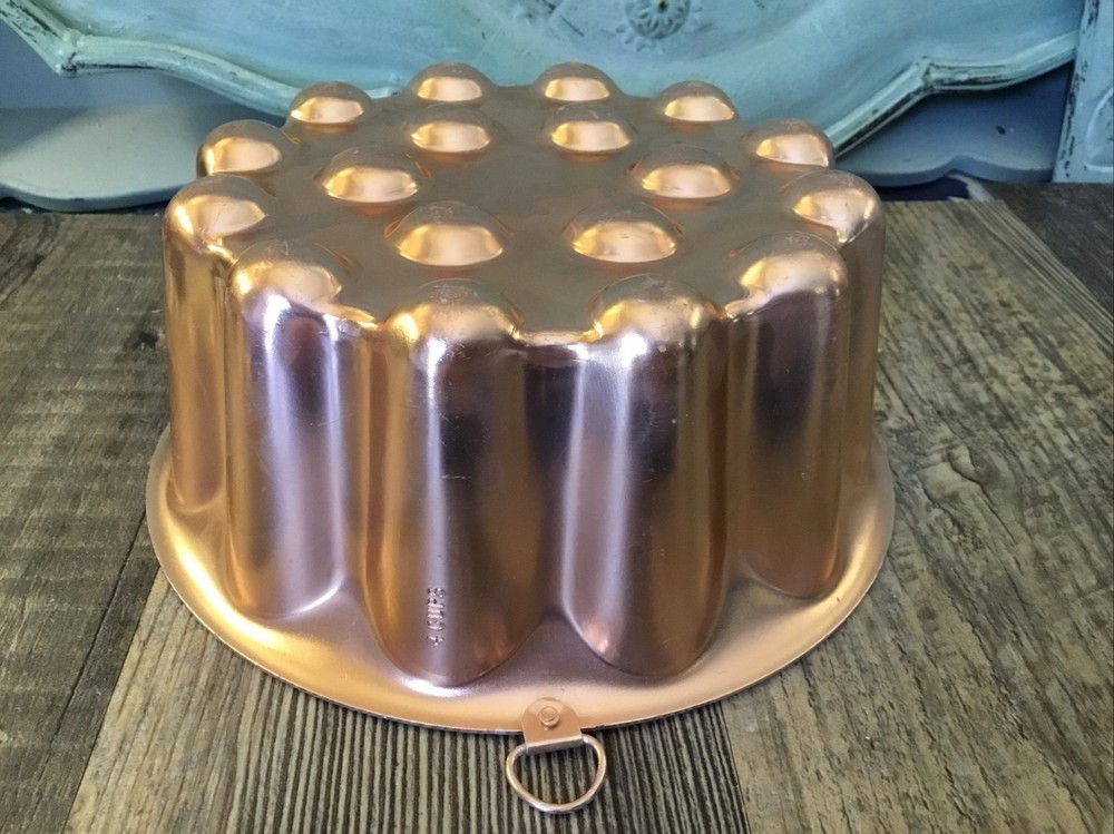 Vintage COPPER Decorative 4 Cup Deep Mold