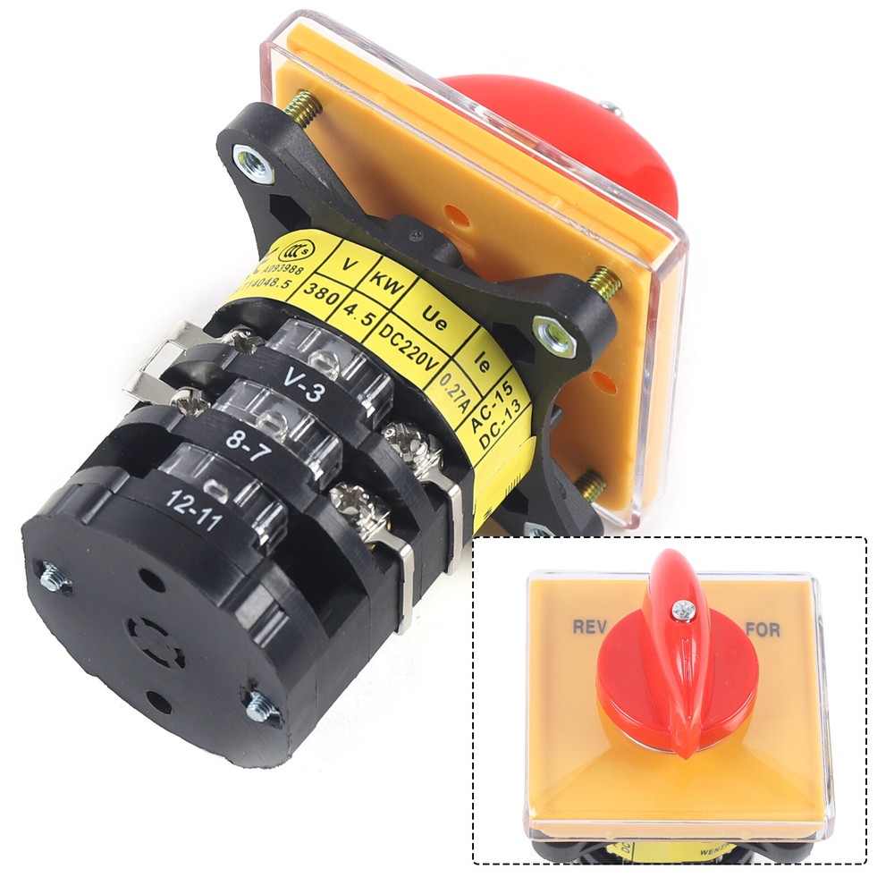 Milling Machine Switch Forward Reverse 3 Phase Motor Milling Plastic + Metal