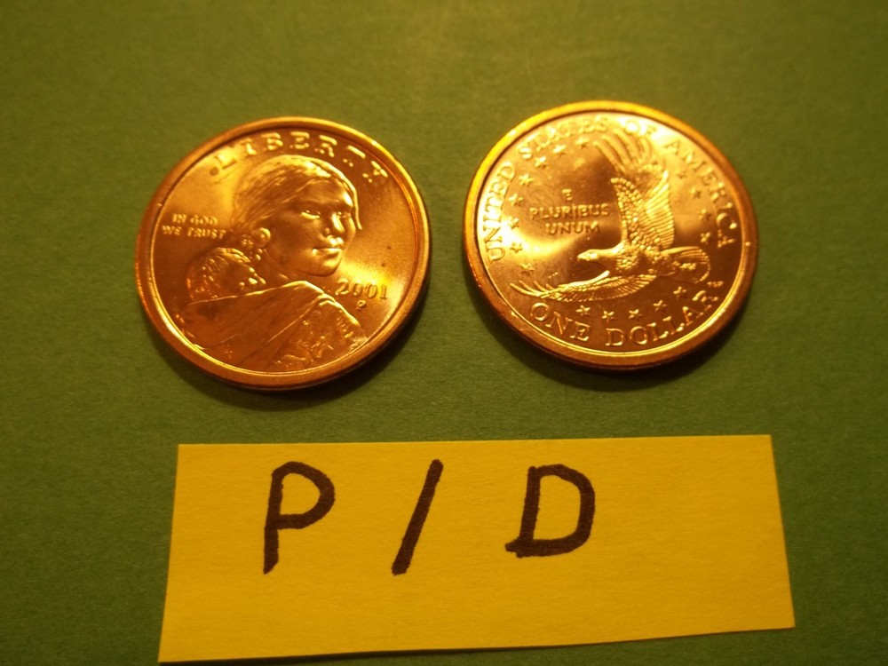 Native American Dollar Set  2001  P, D Unc.