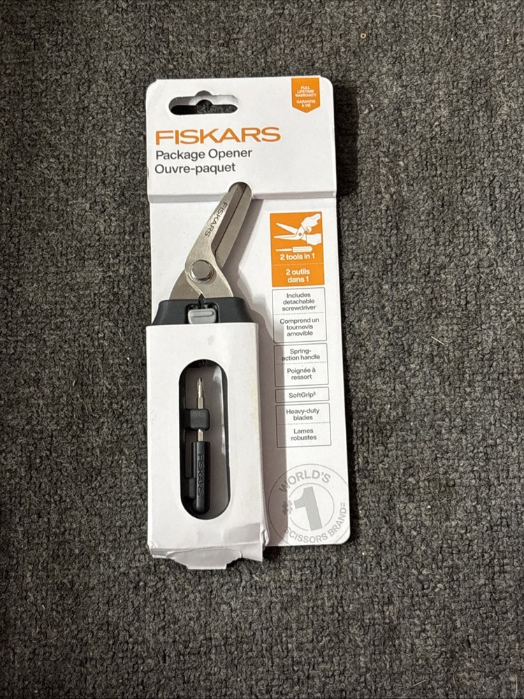 Fiskars Package Opener with Screwdriver