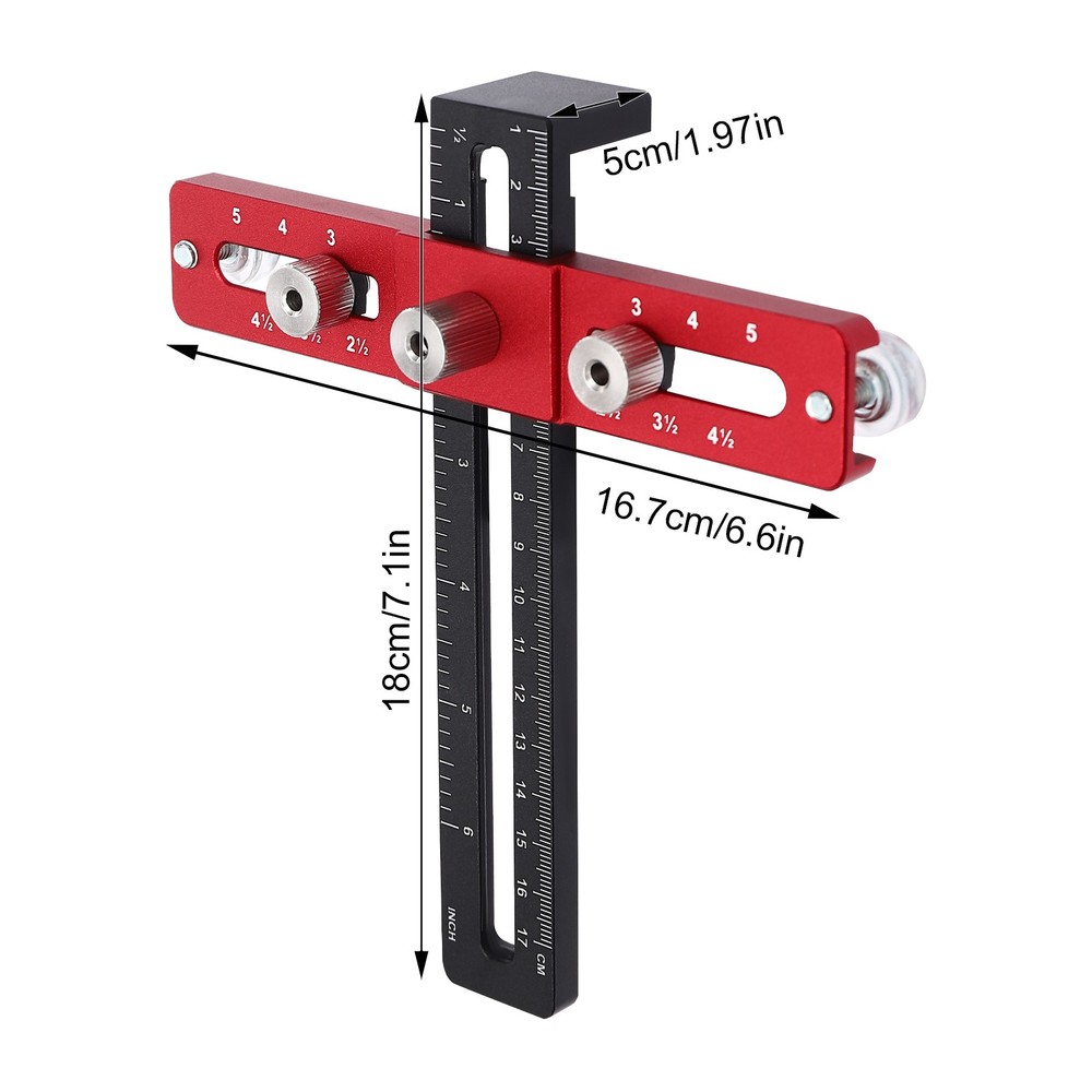 Drilling Positioning Guide Ruler Tool