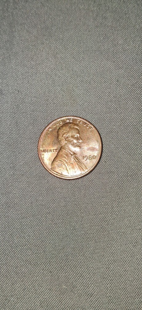 1980 No Mint Mark Penny With Numerous Errors