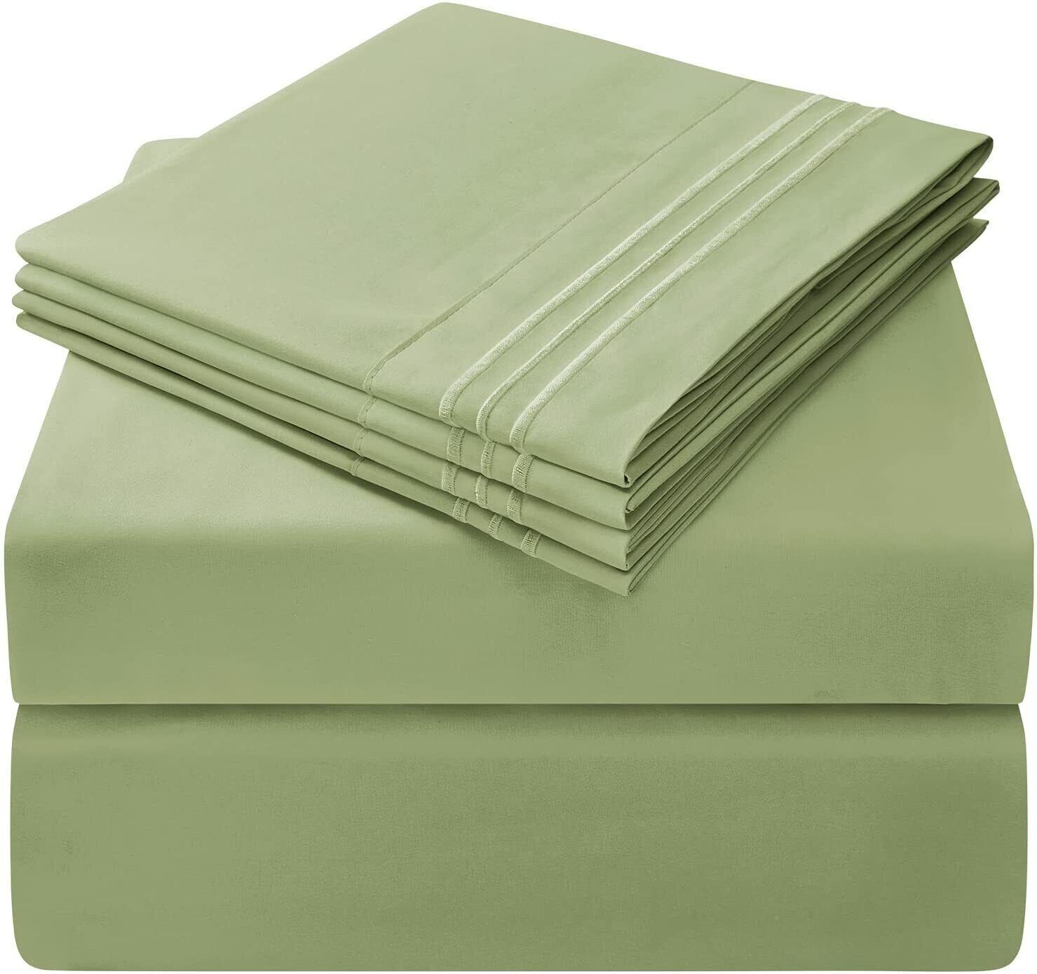 Split Top Flex King Sheet 4 pc set For Sleep Number Bed 1900 Count Deep Pockets