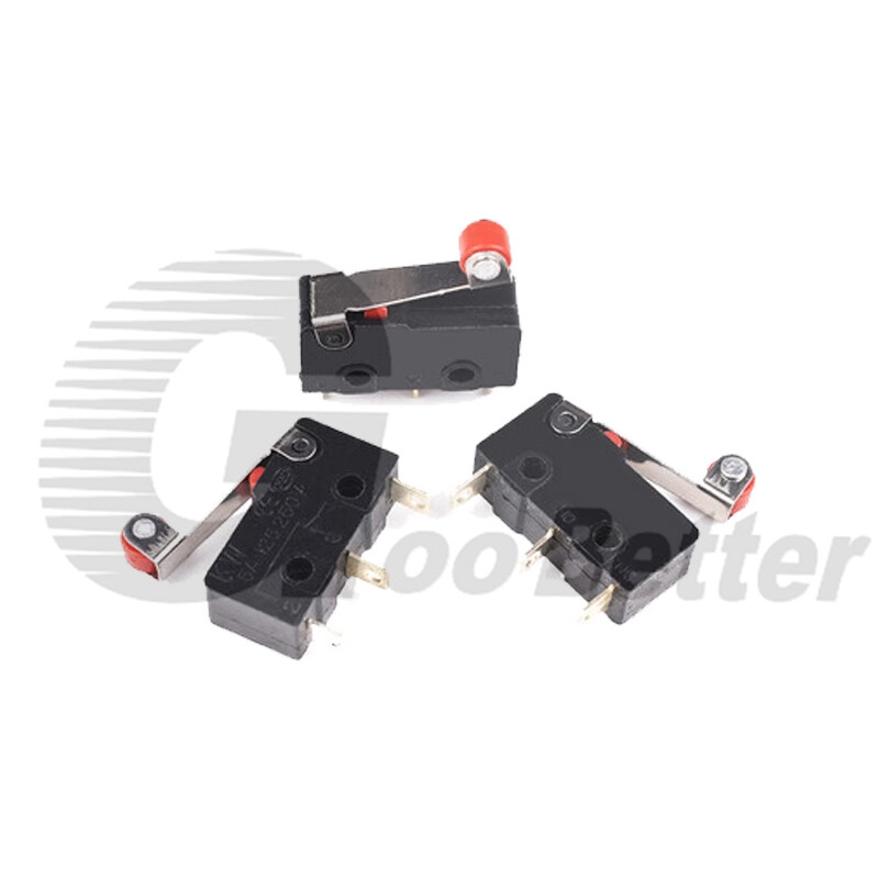Micro Microswitch Limit Switch Long Curved Roller Lever Snap Action Limit Switch