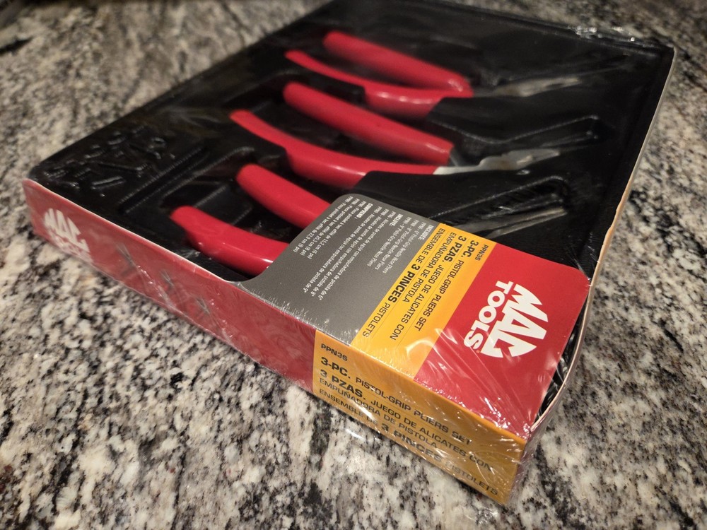 Mac Tools 3pc Pistol Grip Pliers Set - SEALED