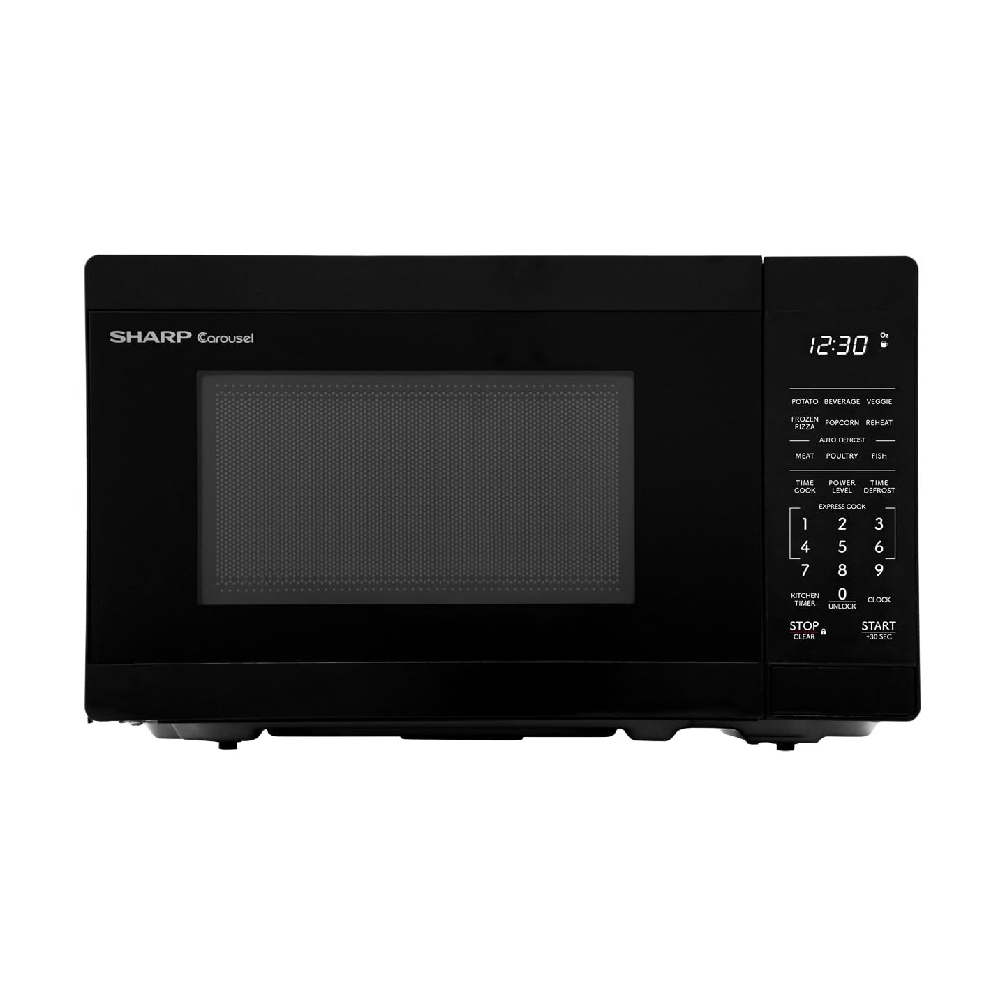 SHARP Compact Countertop Microwave Oven with Removable 10" Carousel Turntable