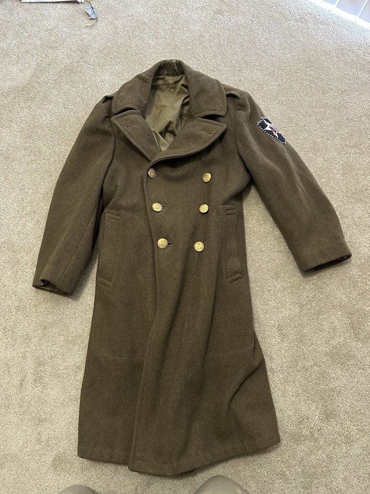 Ww2 M1939 Winter Overcoat 2nd Infantry Division