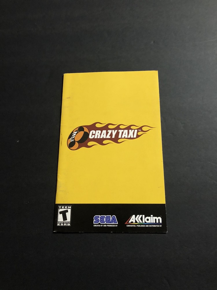 crazy taxi ps2 manual only