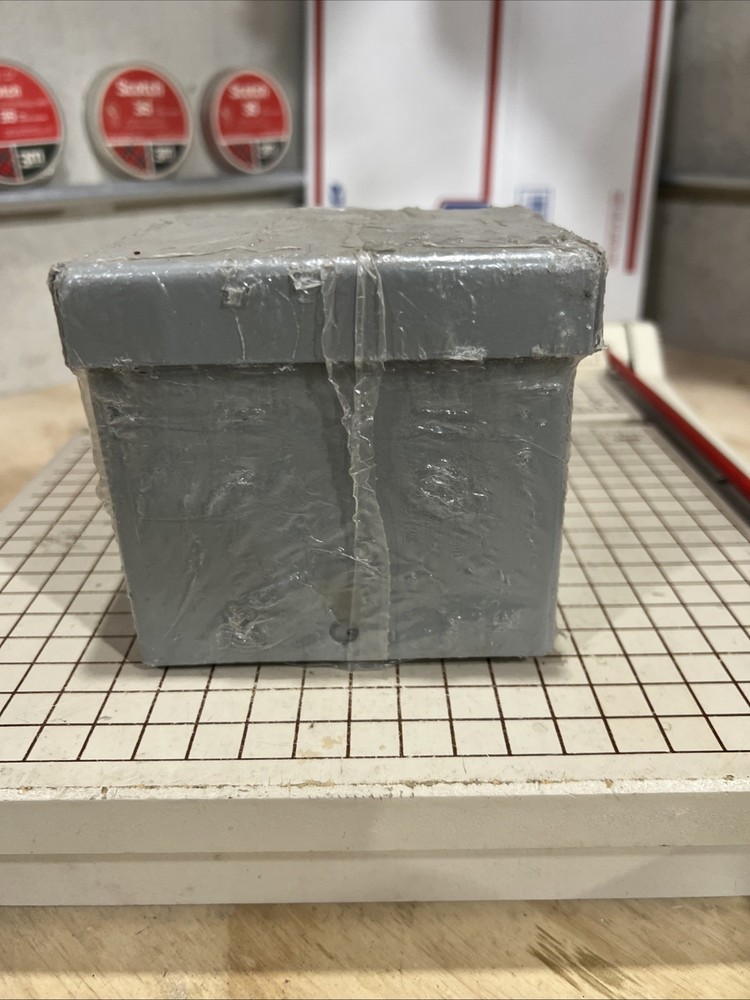 E.M. WIEGMANN PULL BOX RSC040404 4x4x4 RAINPROOF TYPE 3 GRAY