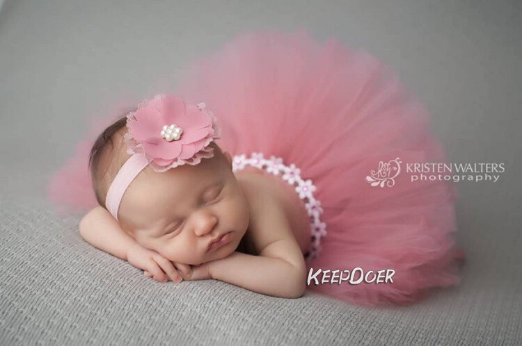 Newborn Baby Girl Tutu Skirt Dress Headband Photography Props Studio Photo Shoot