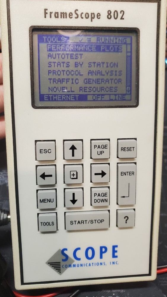 FRAMESCOPE 802 Ethernet Network Tester RJ45 scope communications ASM802FSC