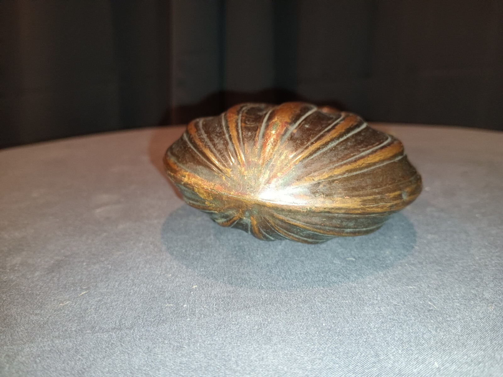 ANTIQUE CIVIL WAR Era Copper Brass BLACK POWDER FLASK