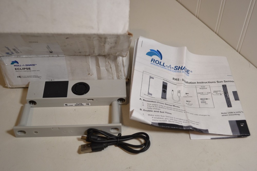 Roll-A-Shade ECLIPSE RAS-ELC-0SENSOR-GRAY-4111