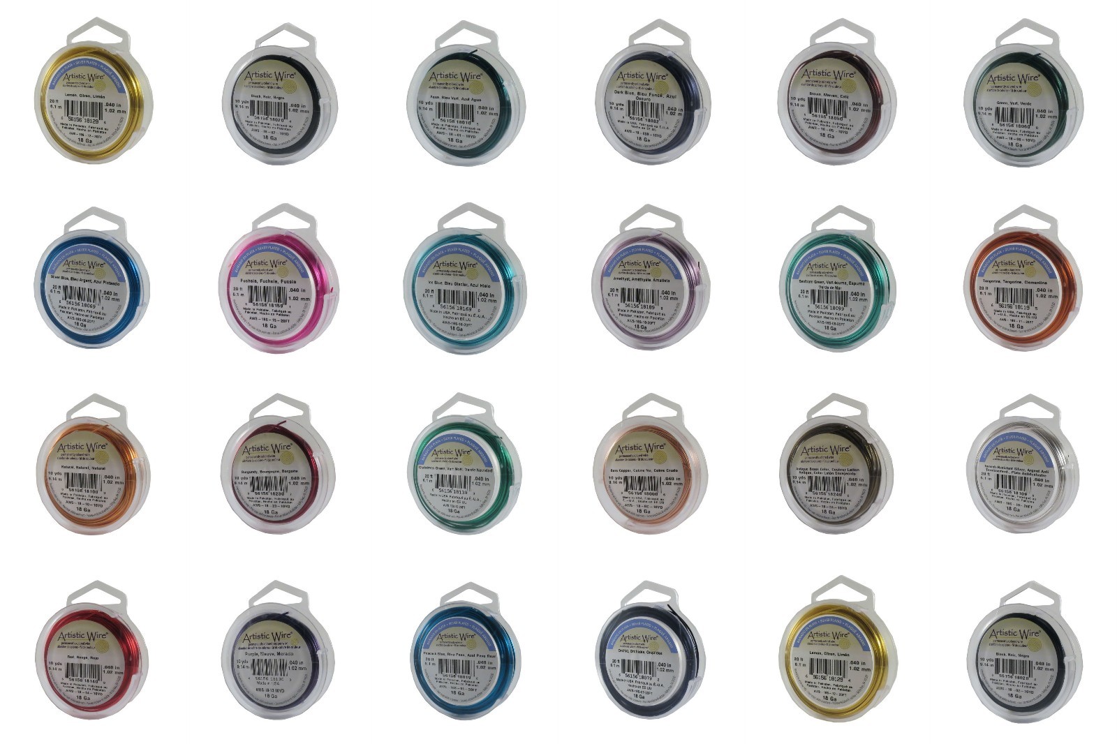 ARTISTIC WIRE Round Copper Craft REGULAR Spool 30 colors