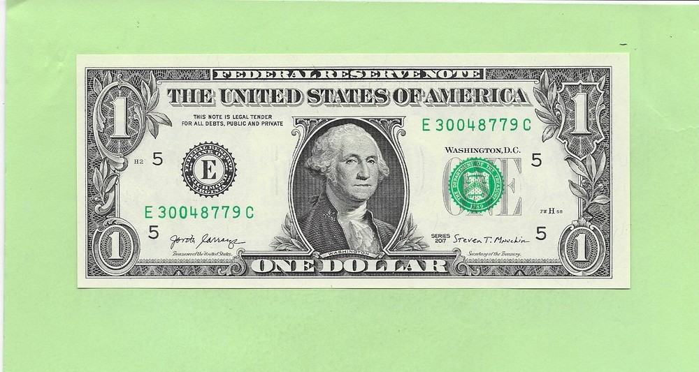 2017 ..UNCIRC $1  E 3004 8779 C  .... 2017 $1  E-C      NICE NOTE          FRN