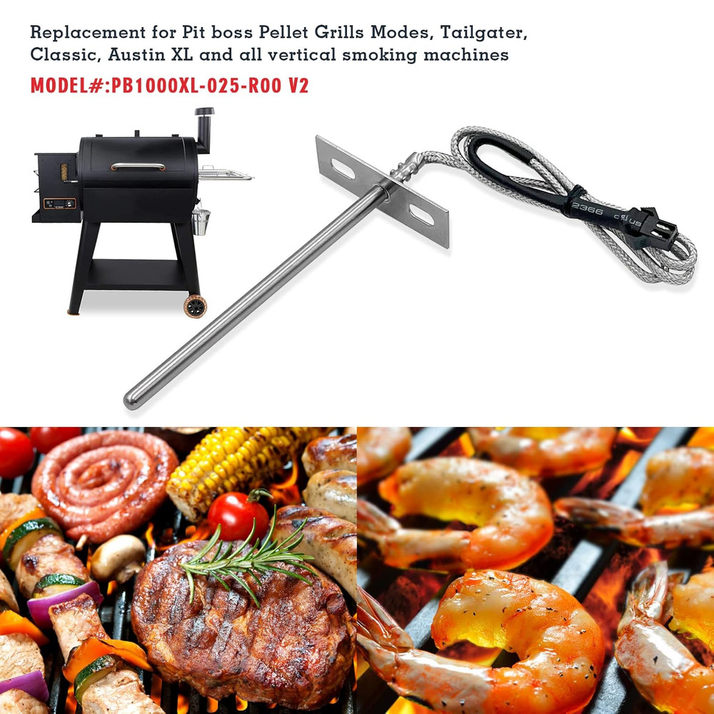 Replacement RTD Temperature Probe Sensor, Compatible with Pit Boss Pellet Grill