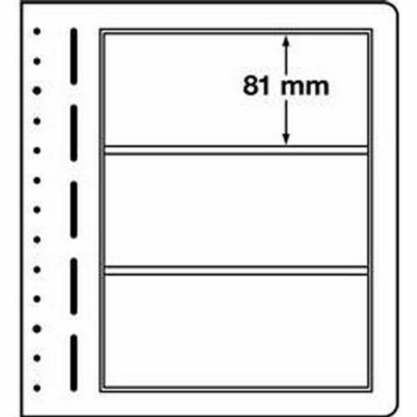 LIGHTHOUSE LB-Blank sheets, 3-way division, 190x 81 mm