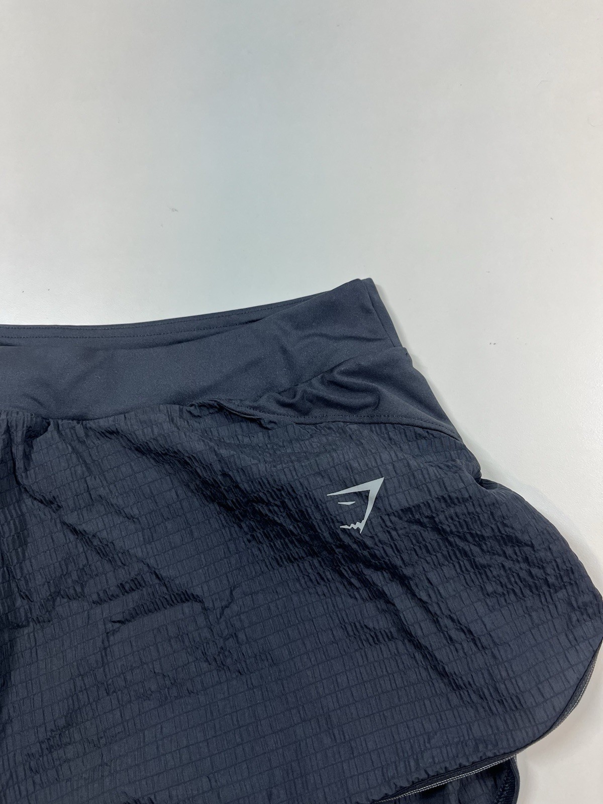 Black Gymshark Athletic Gym Running Training Shorts Women's L Large