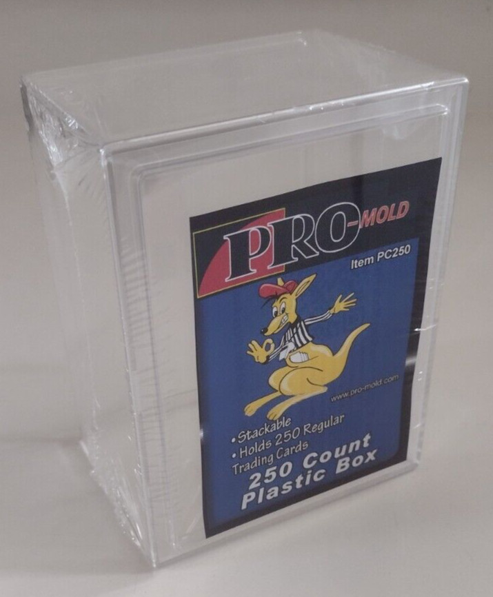 Pro MOLD 250ct Plastic Card Box Stackable NIP Small Figures Models USA