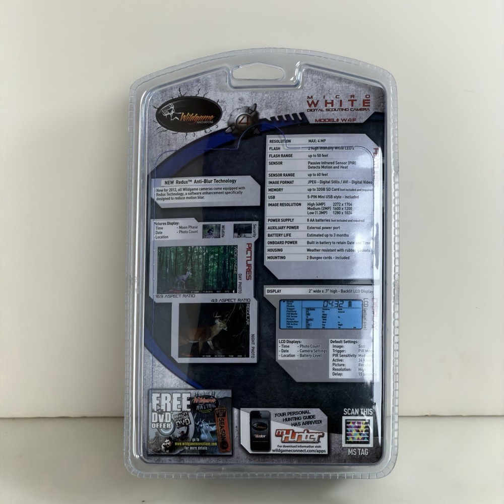 Wildgame Innovations Micro White 4MP Digital Scouting Camera Model W4F
