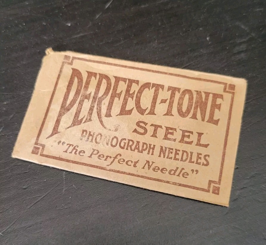 Perfect-tone Gramophone phonograph needle packet - empty