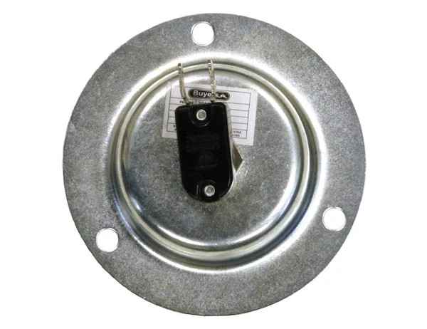 12 Volt Toggle Switch with 2 Blade Terminals and Recessed Panel Mount, Black