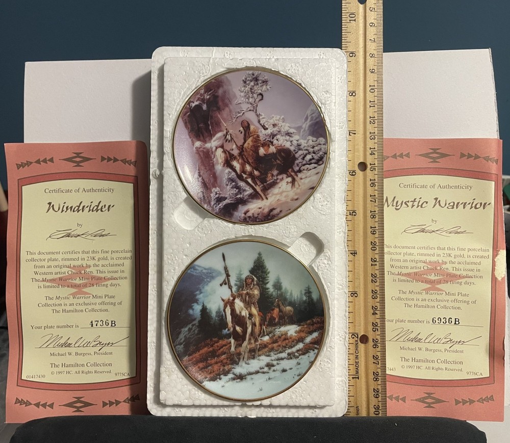 Vintage Native American Ceramic Plates