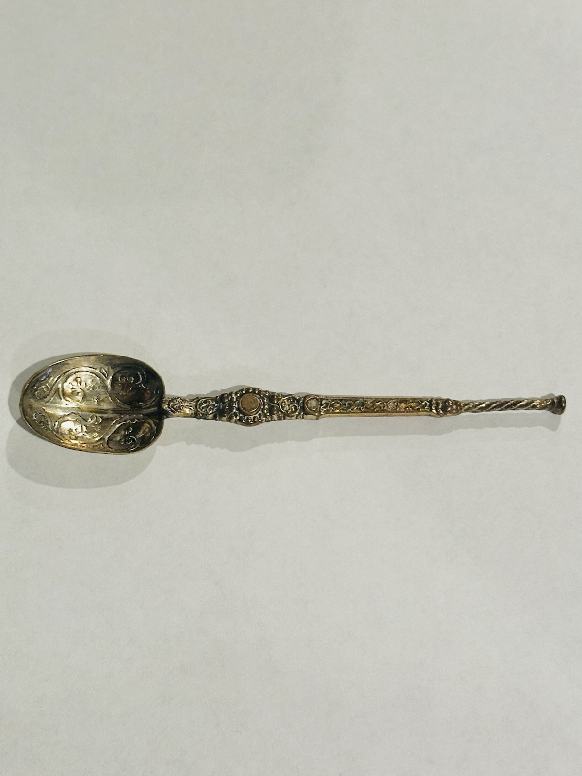 English Estate Sterling Silver Coffee Spoon GW London 1952 4 5/8"