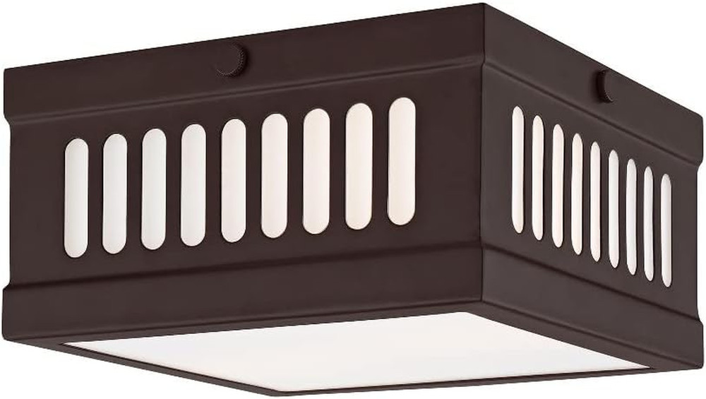 Lighting 73162-91 Prentice 2 Light Ceiling Mount, Brushed Nickel
