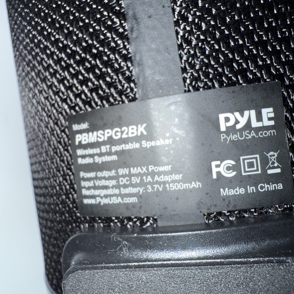 Pyle PBMSPG2BK Portable Bluetooth Speaker Radio System