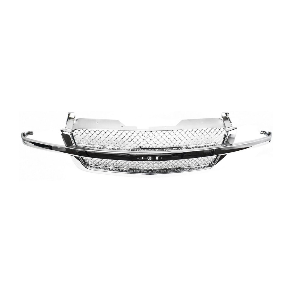 Grille All Chrome for Chevy Silverado Pickup 1500 2500 3500 Avalanche