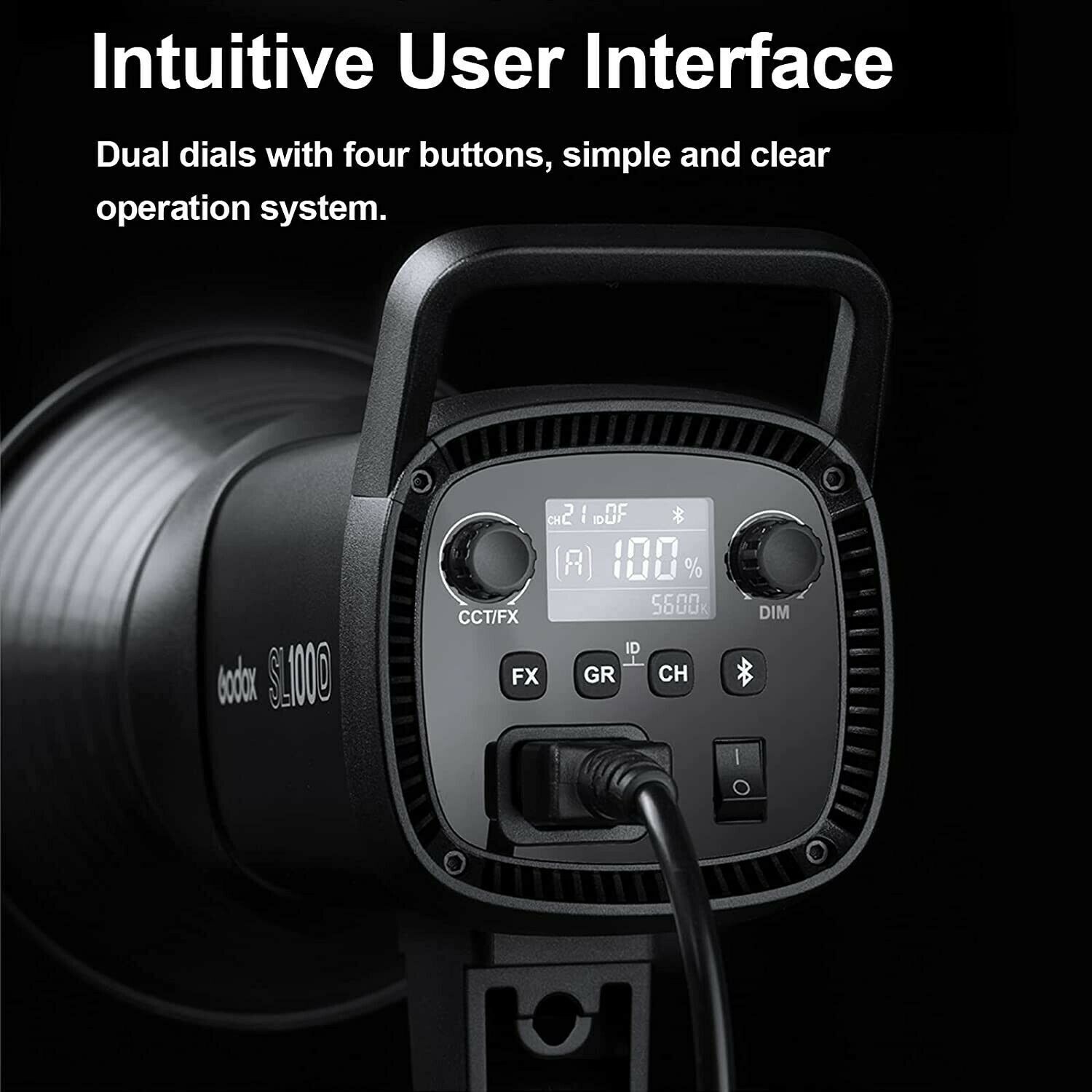 GODOX SL100Bi 100W Bi-Color LED Video Light Bowens Mount LED Continuous Lighting